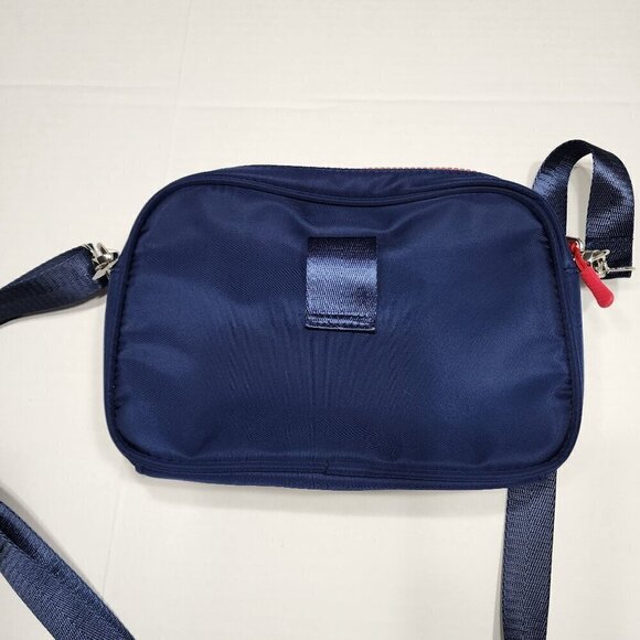 Nautica belt bag or crossbody Navy multi colored letters red zipper - Picture 4 of 11